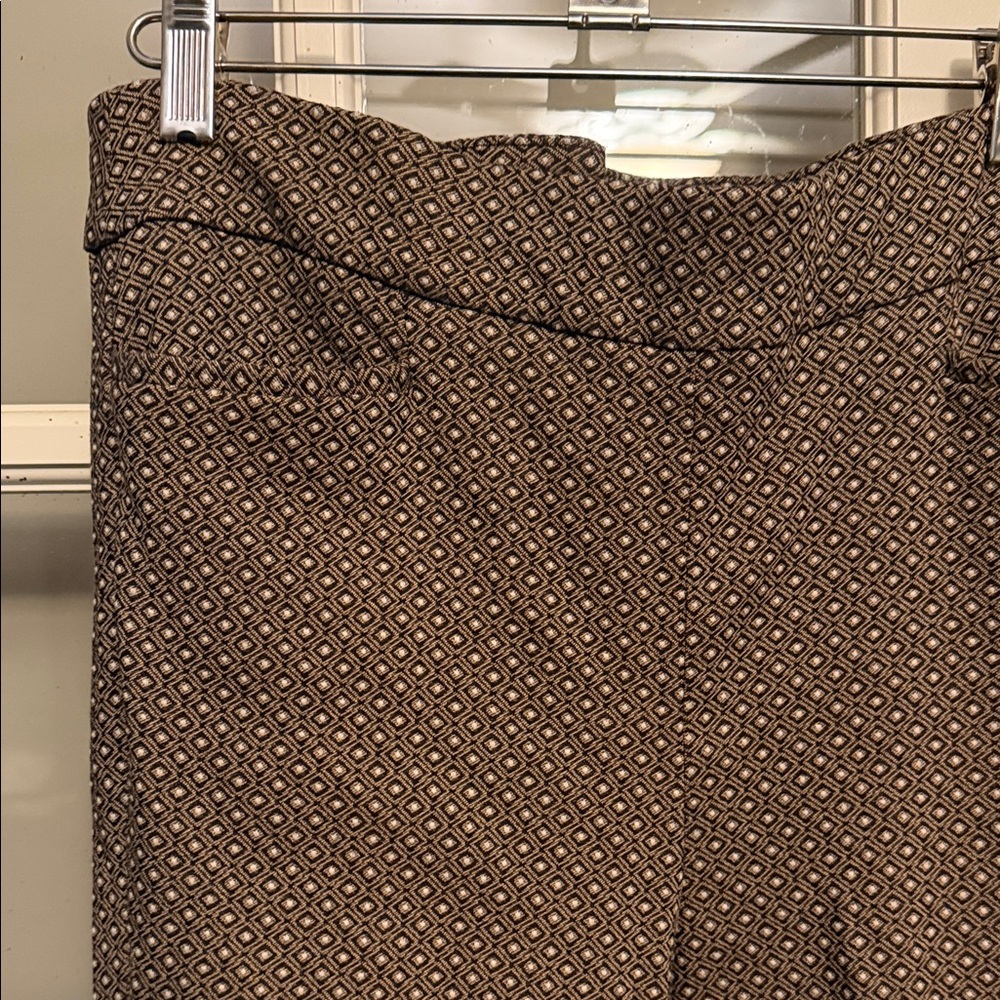 Chico's Brown Geometric Pattern Pants - image 4